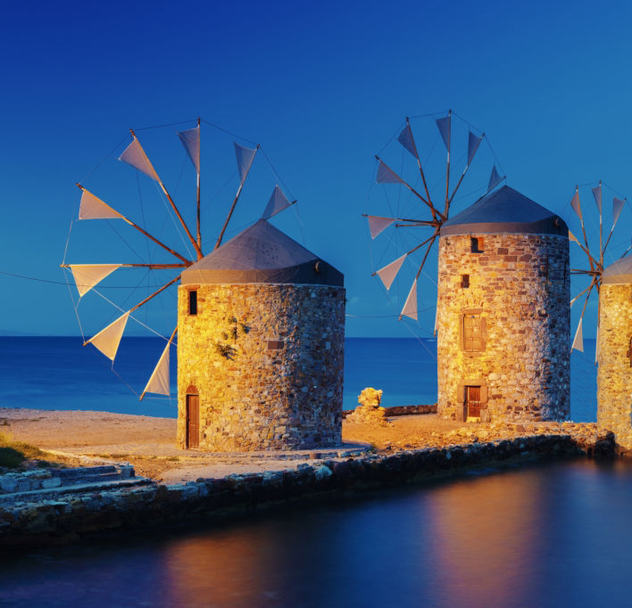 The windmills consist a monument of...